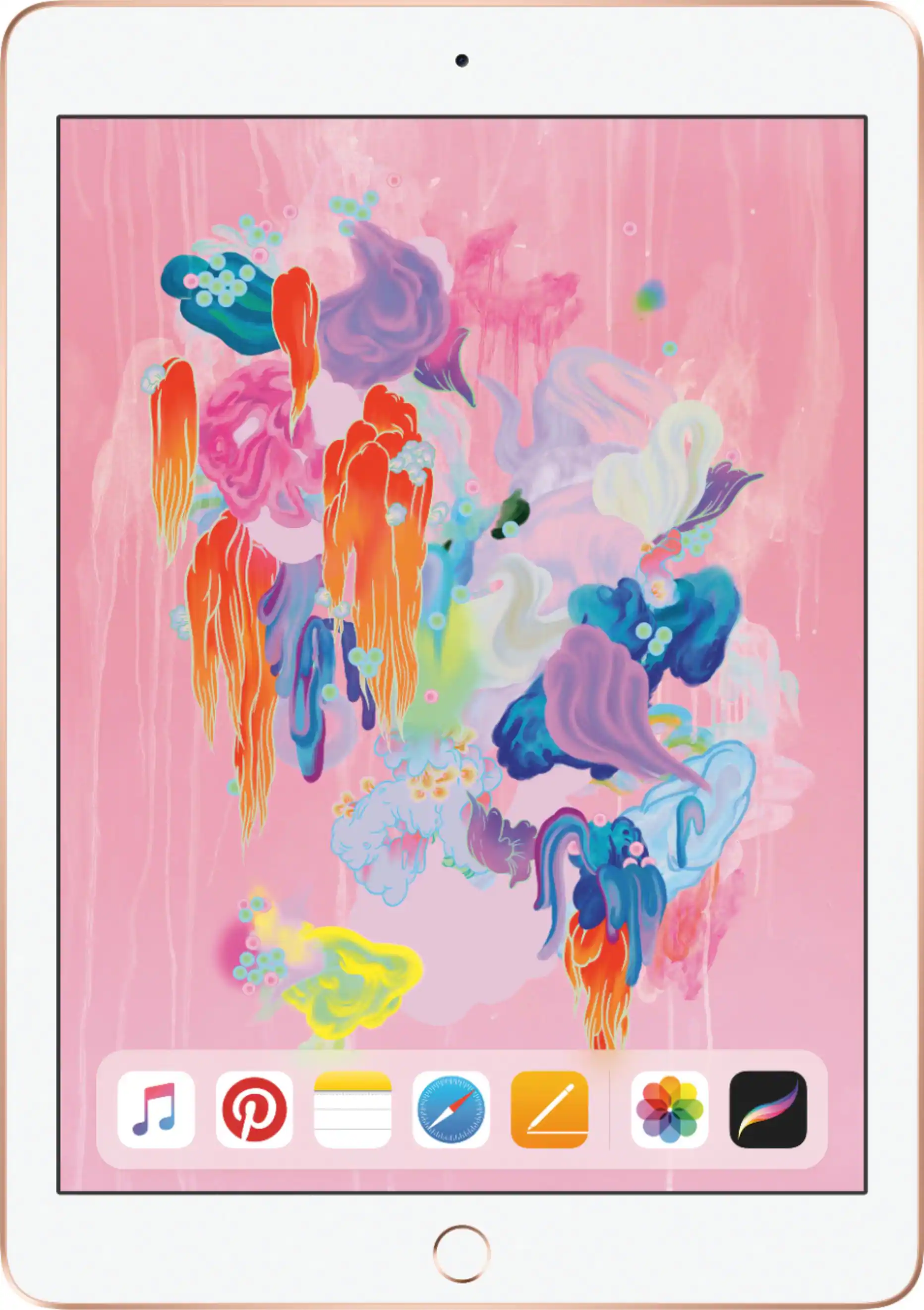 Apple - Geek Squad Certified Refurbished iPad 6th gen with Wi-Fi - 32GB - Gold