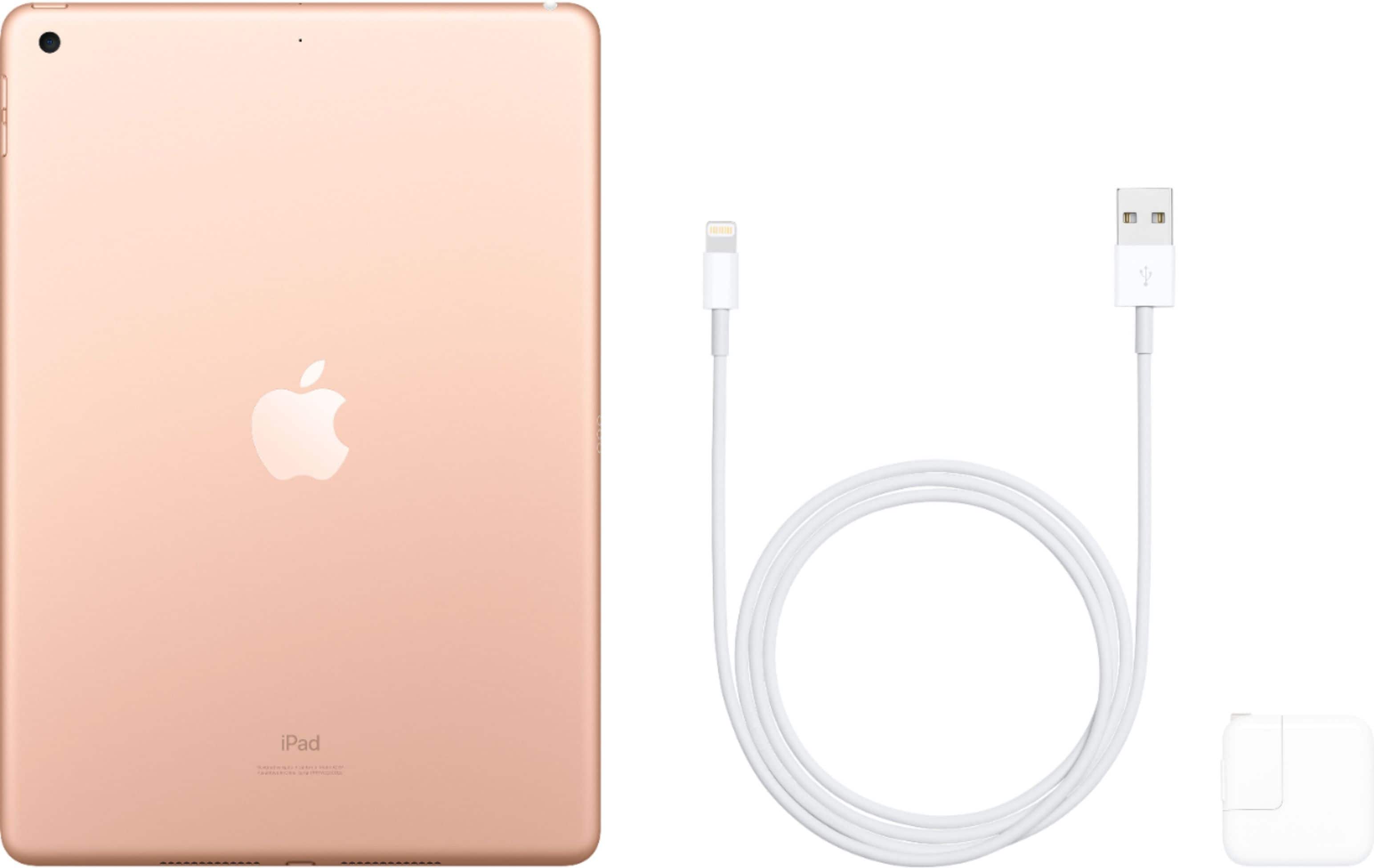 Alt View 16. Apple - Geek Squad Certified Refurbished 10.2-Inch iPad (7th Generation) with Wi-Fi - 128GB - Gold.