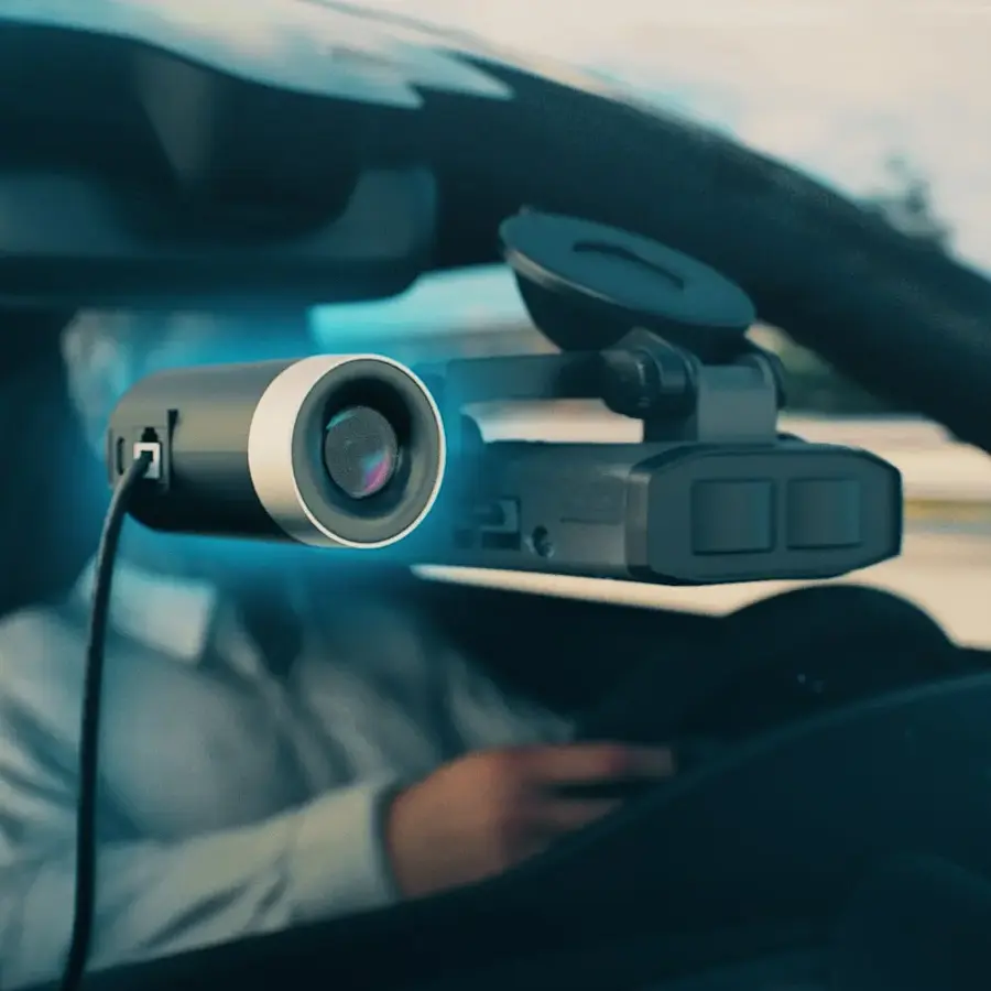 Alt View 15. Escort - M2 Radar-Mounted Smart Dash Cam - Gray.