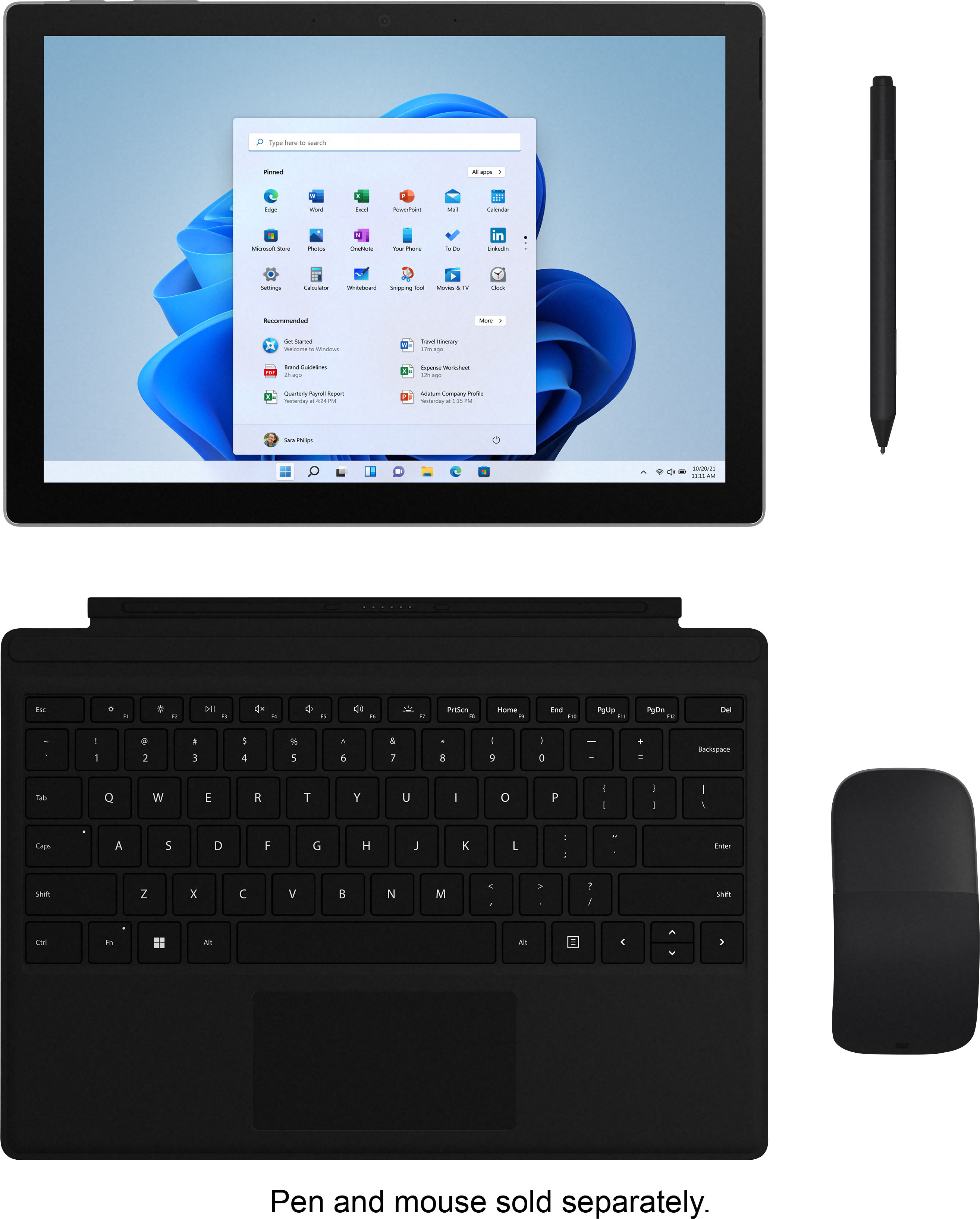 Newest Microsoft Surface Pro 7+ 12.3 Inch Touchscreen Tablet PC Bundle with  Type Cover, Surface Pen & Sleeve, Intel 10th Gen Core i5, 8GB RAM, 128GB