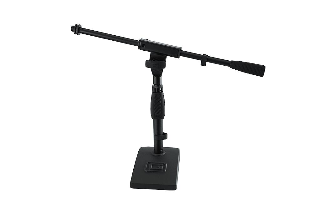 Front. Gator Frameworks - Bass Drum and Amp Mic Stand - Black.