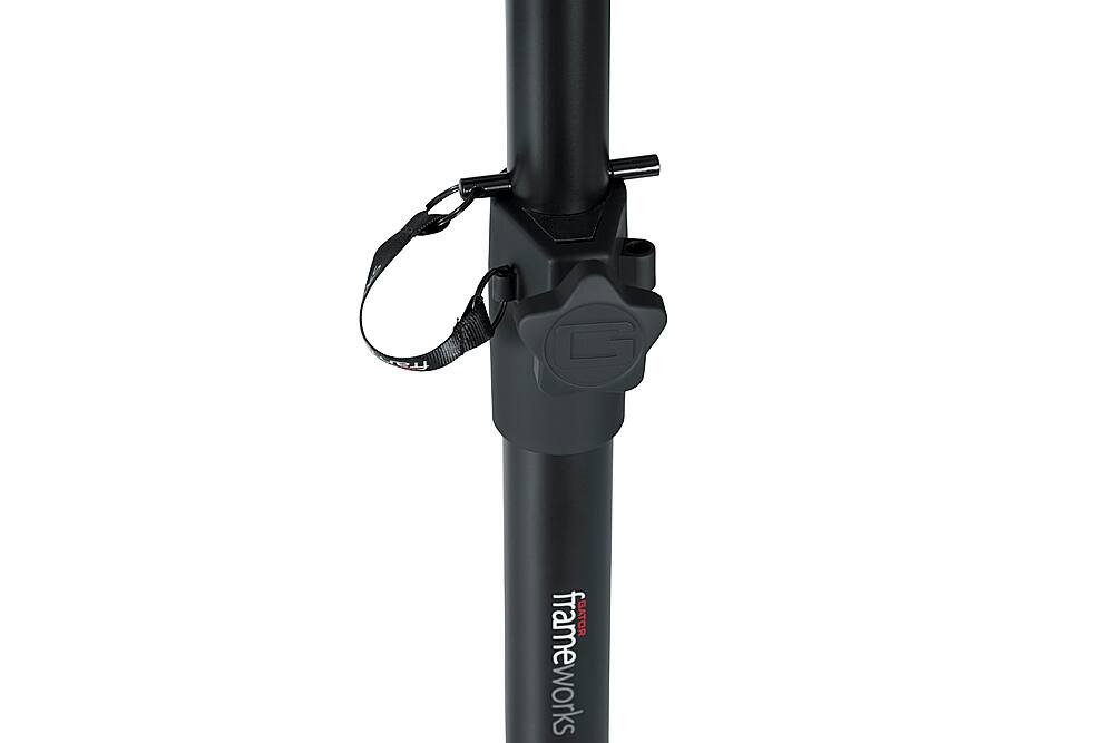 Alt View 12. Gator Frameworks - Adjustable Studio Monitor Stands - Black.