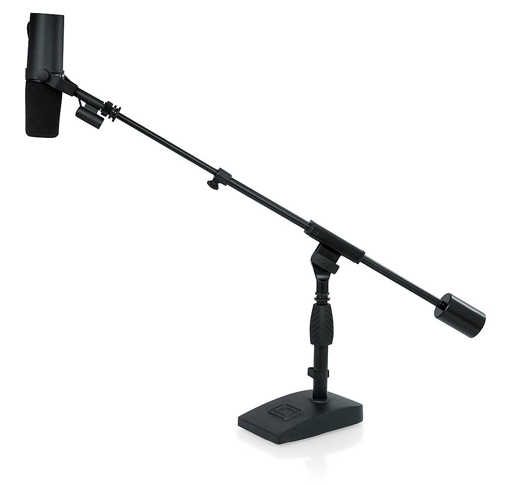 Alt View 12. Gator Frameworks - Telescoping Boom Mic Stand - Black.