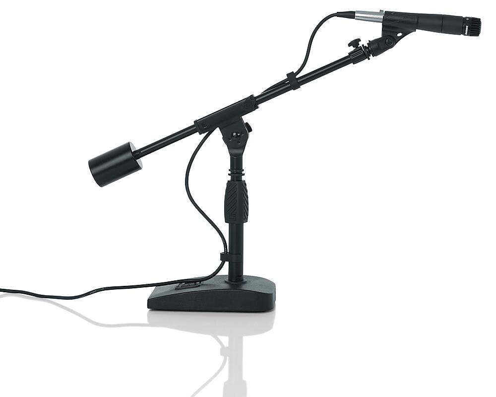 Left. Gator Frameworks - Telescoping Boom Mic Stand - Black.