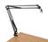 Front. Gator Frameworks - Desk-Mounted Broadcast Boom Stand - Black.