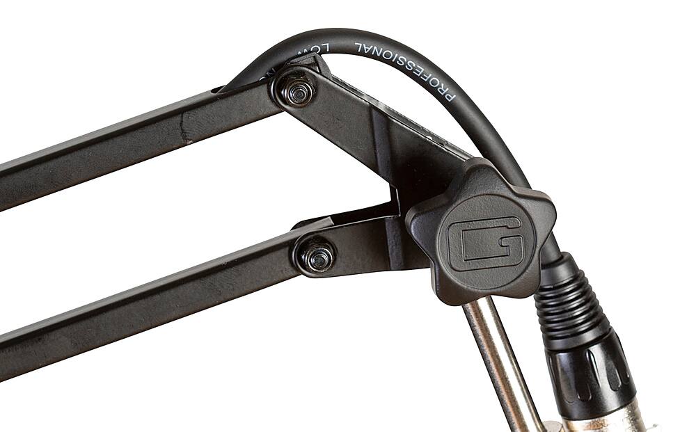 Alt View 11. Gator Frameworks - Desk-Mounted Broadcast Boom Stand - Black.