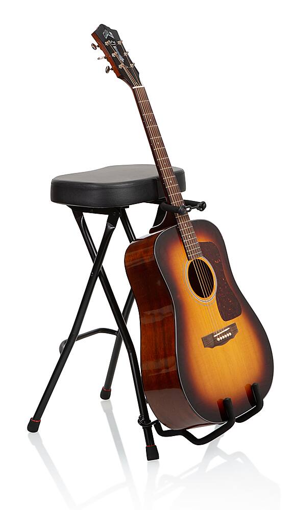 Alt View 14. Gator Frameworks - Guitar Stool w/ Stand - Black.
