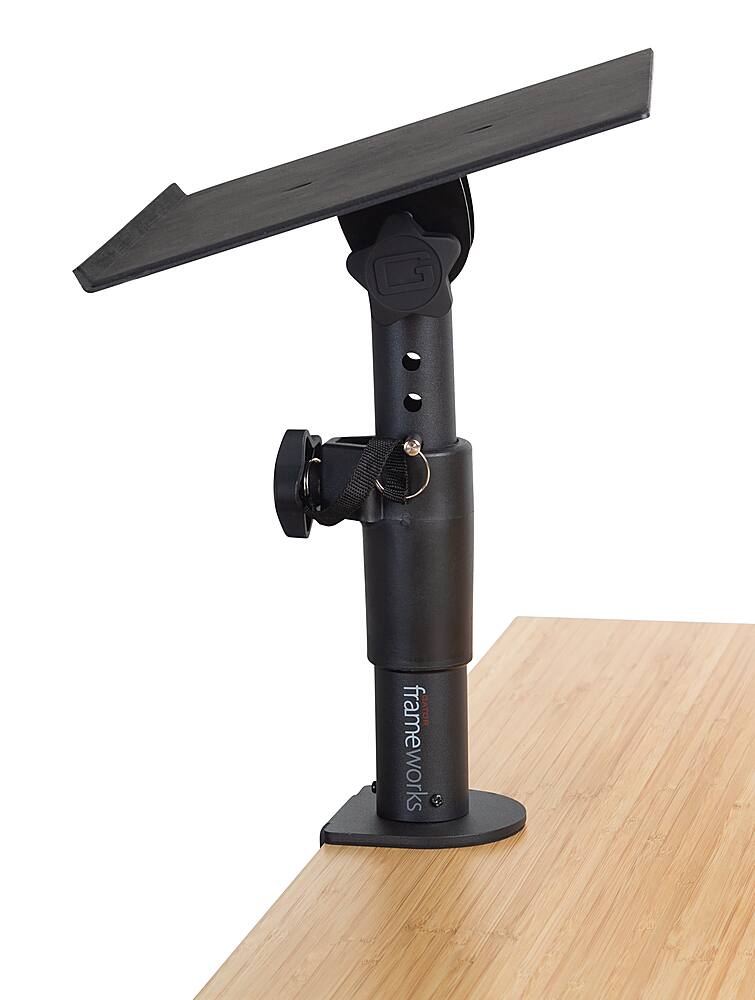 Alt View 13. Gator Frameworks - Clamp-On Studio Monitor Stand - Black.
