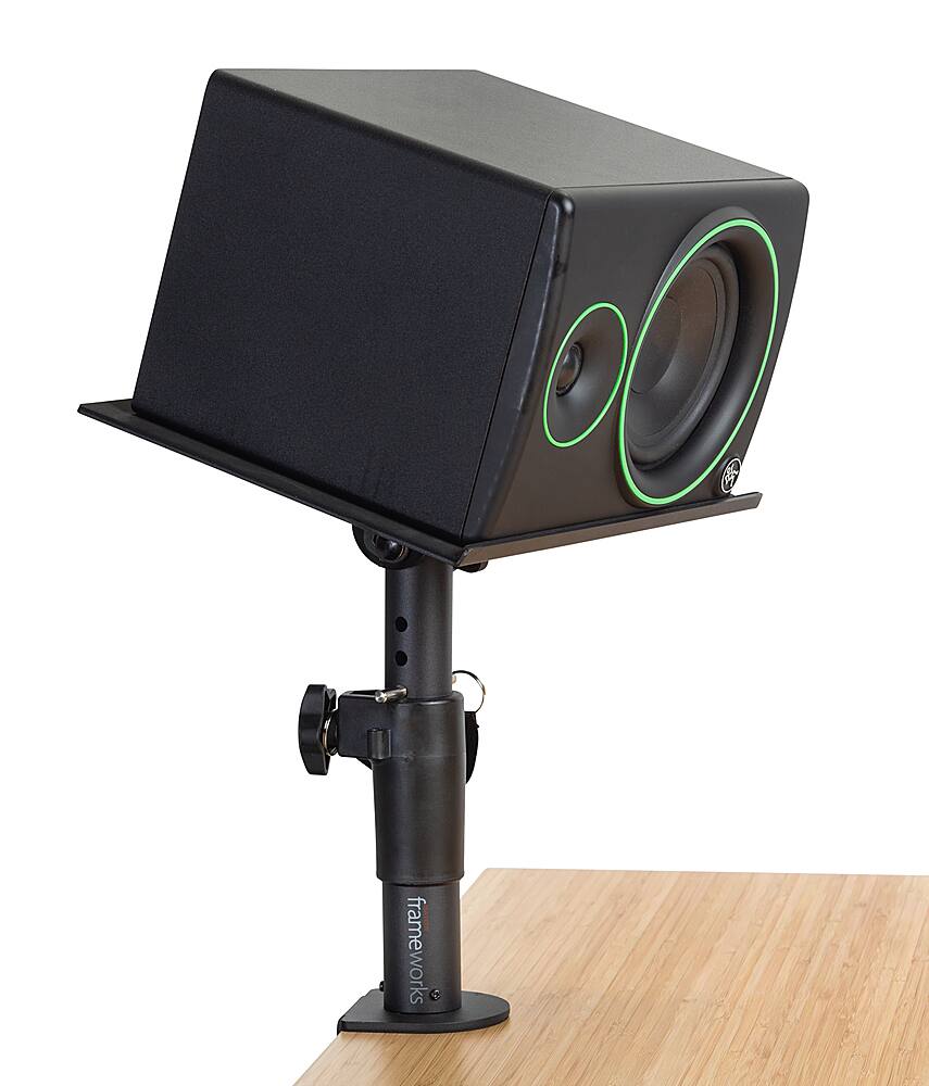 Alt View 14. Gator Frameworks - Clamp-On Studio Monitor Stand - Black.