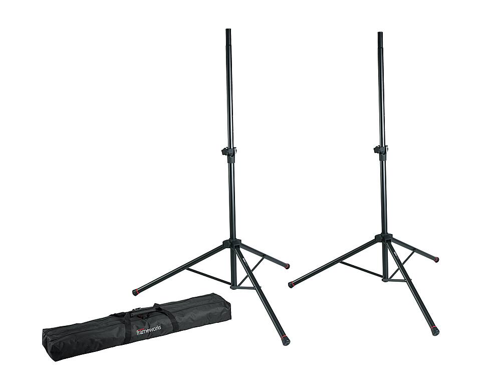 Front. Gator Frameworks - Speaker Stands - Black.