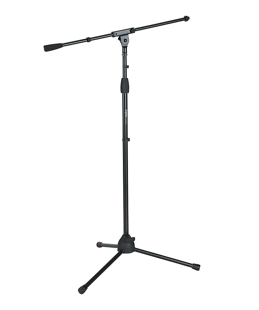 Front. Gator Frameworks - Tripod Mic Stand - Black.