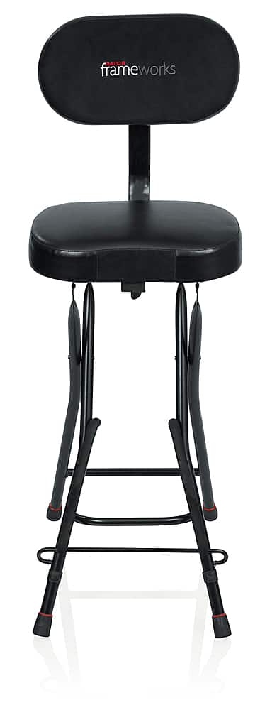 Front. Gator Frameworks - Combo Guitar Seat and Stand - Black.