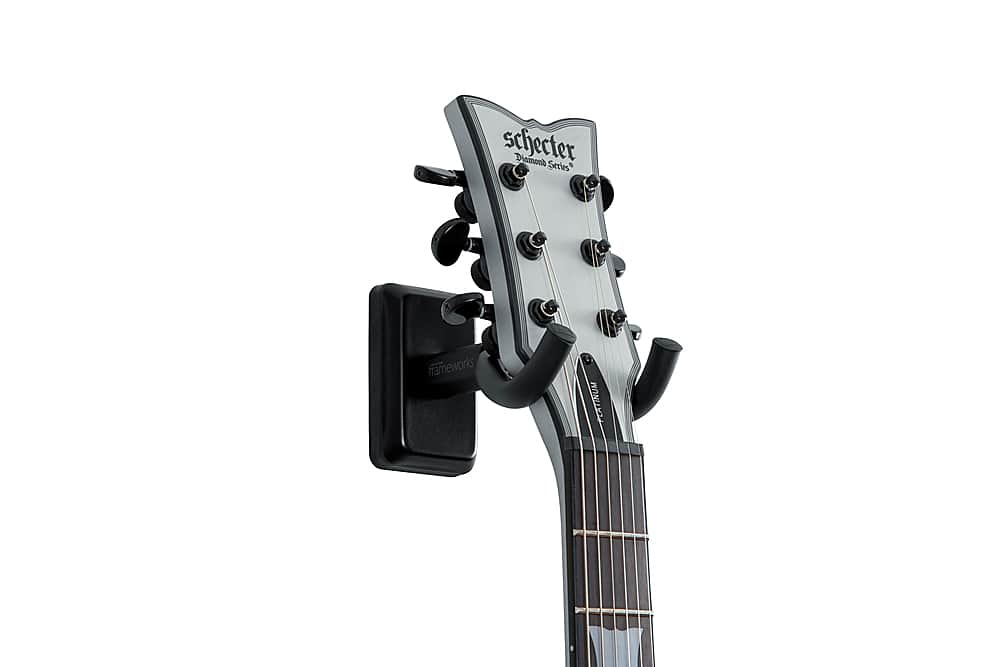 Alt View 11. Gator Frameworks - Wall Mounted Guitar Hanger - Black.