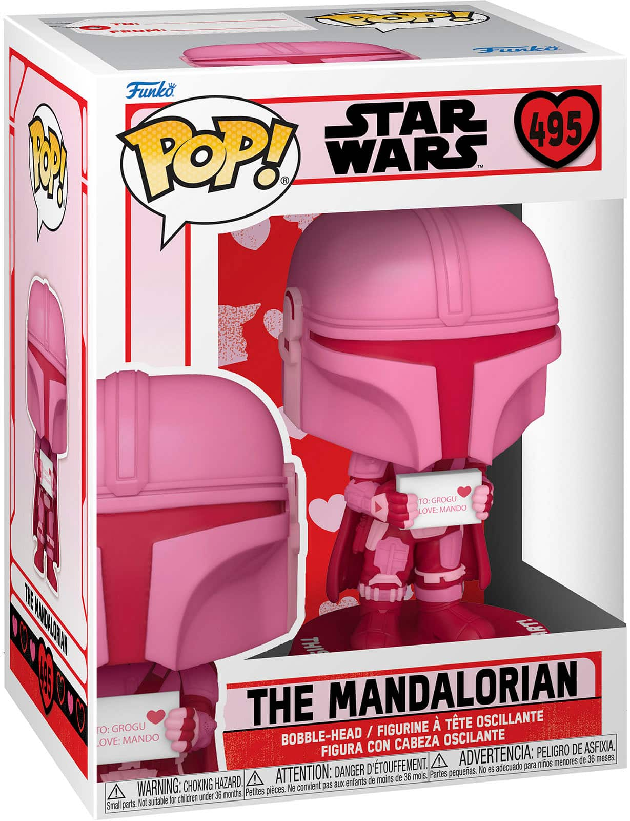 Angle View: Funko - POP Star Wars: Valentines S2- Mandalorian