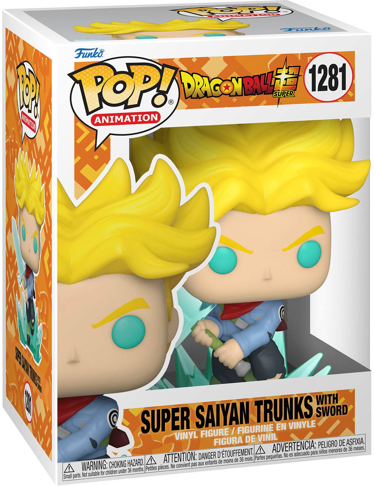 Angle. Funko - POP! Animation: Super Saiyan Trunks with Sword - Dragon Ball Super - Multi.