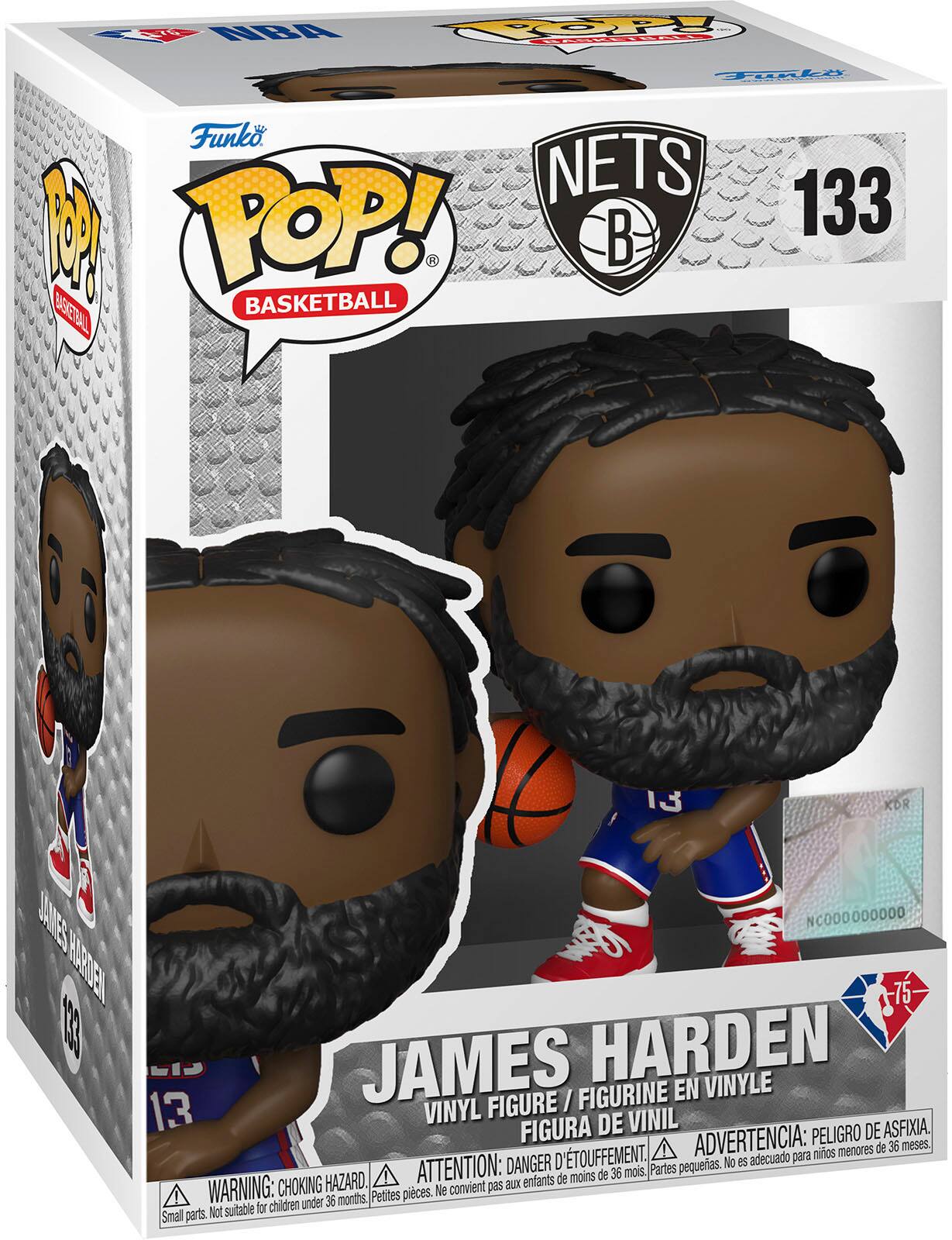 Angle. Funko - POP! NBA: Nets - James Harden (City Edition 21 - 22) - Multi.
