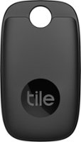 Tile by Life360 - Pro (2022) - 1 pack Powerful Bluetooth Tracker, Key Finder and Item Locator for Keys, Bags, and More; Up to 400 ft Range - Black - Angle_Zoom