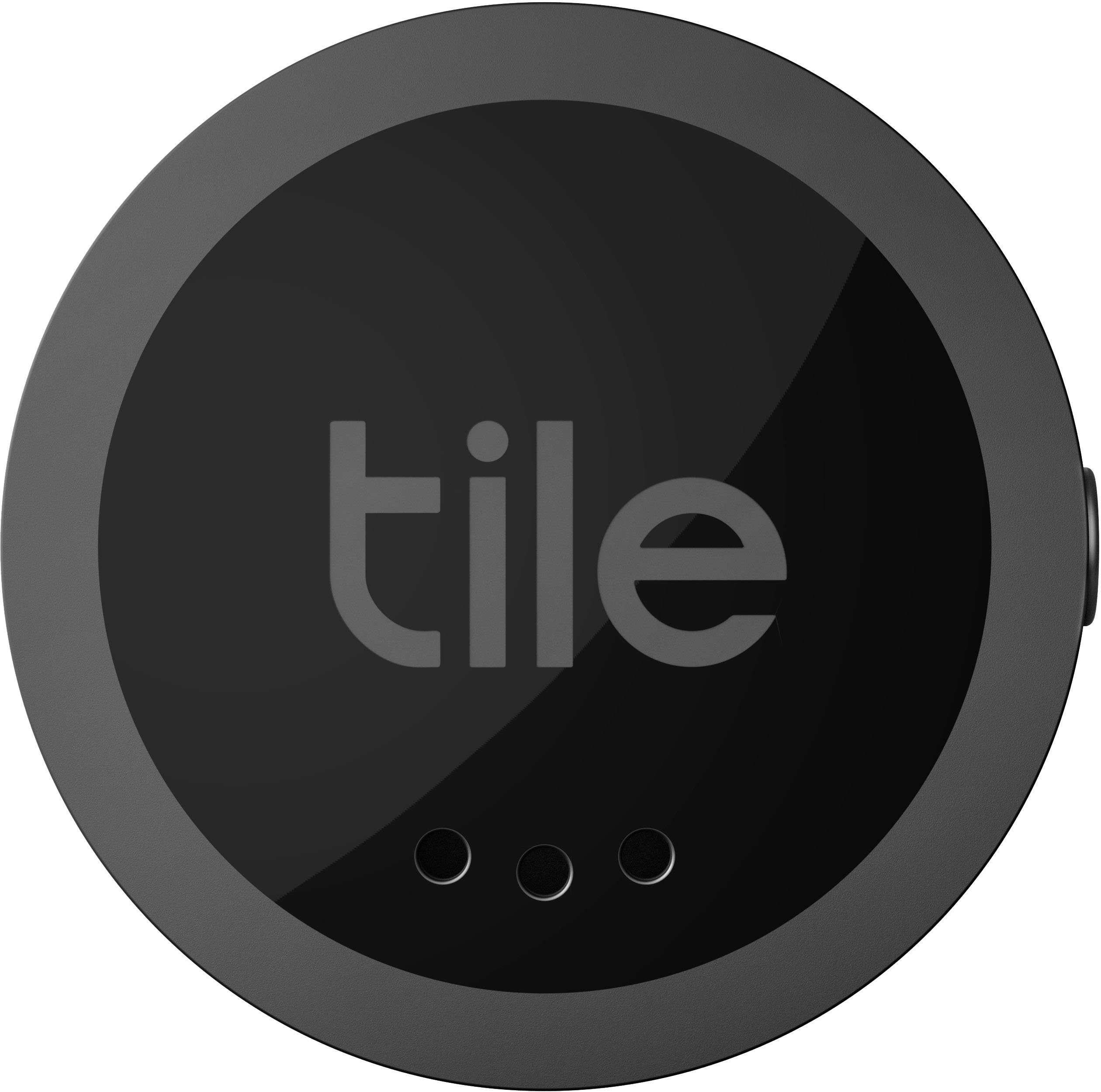 Angle View: Tile by Life360 - Sticker (2022) - 1 Pack Small Bluetooth Tracker, Remote Finder and Item Locator, Pets and More; Up to 250 ft. Range - Black