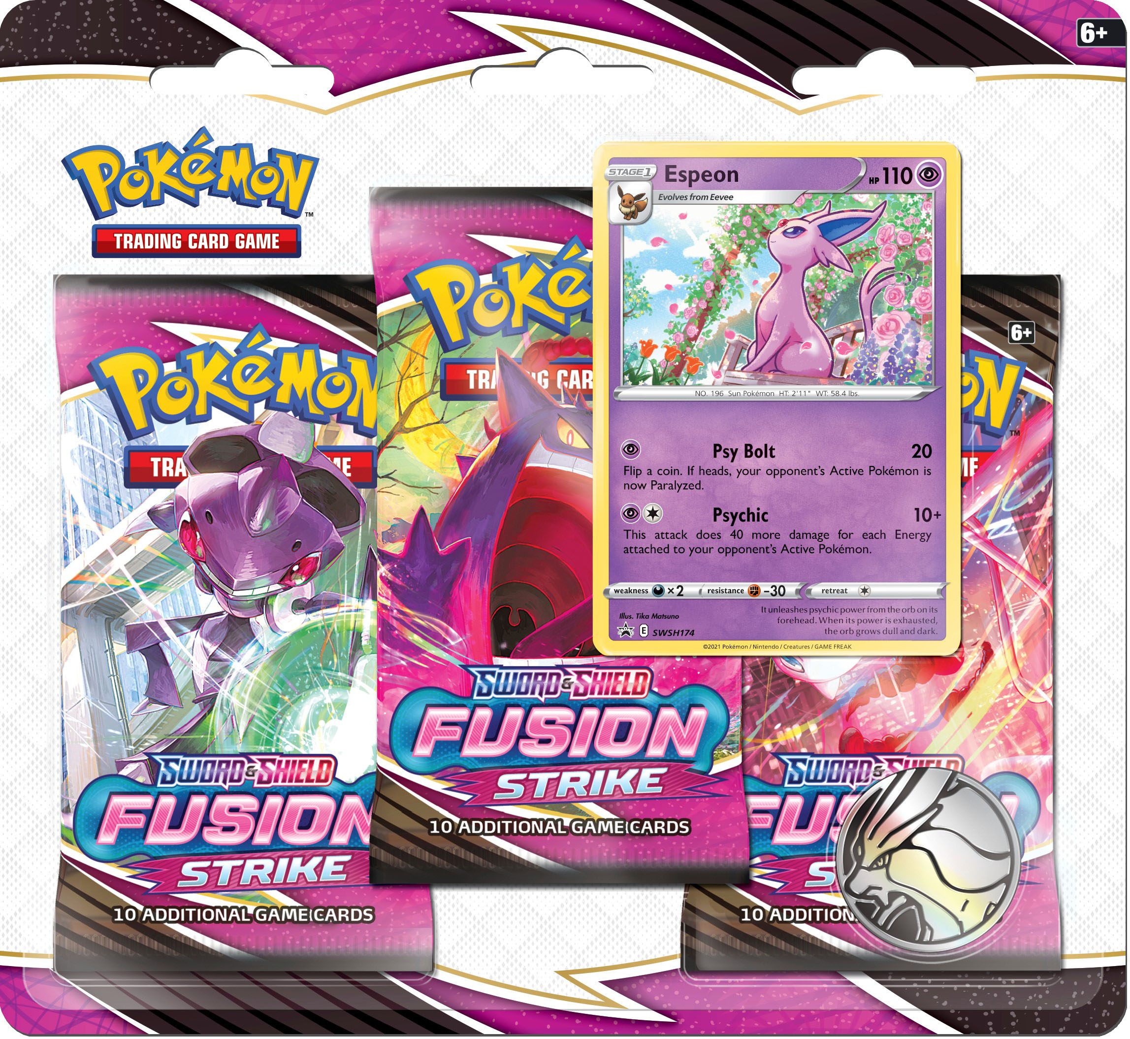 Pokémon - Pokemon TCG: Fusion Strike 3-pack Booster