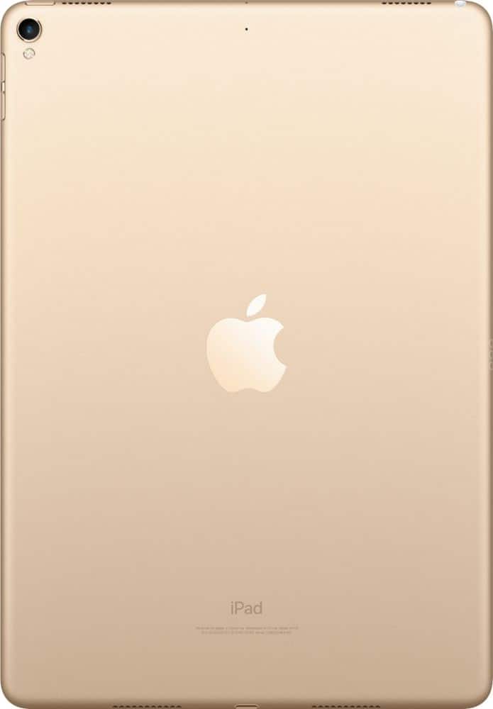 Back. Apple - Geek Squad Certified Refurbished 10.5-Inch iPad Pro with Wi-Fi - 64GB - Gold.