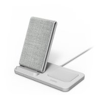 iOttie - iON 7.5/10W Wireless Duo Charging Stand & Pad for iPhone/Android - Gray - Front_Zoom