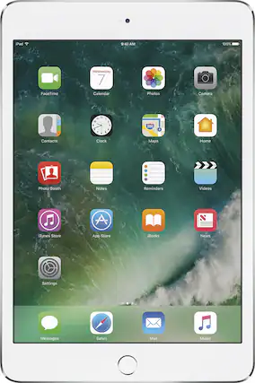 Front. Apple - Geek Squad Certified Refurbished Fastship mini 3 wifi 8 - Silver.