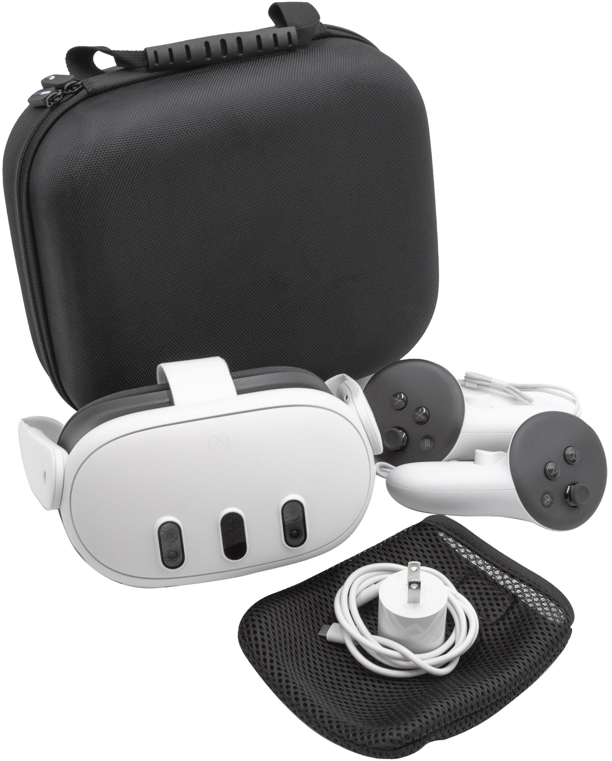 Alt View 11. Insignia™ - Hard-shell Carrying Case for Meta Quest 3 and Meta Quest 2 - Black.