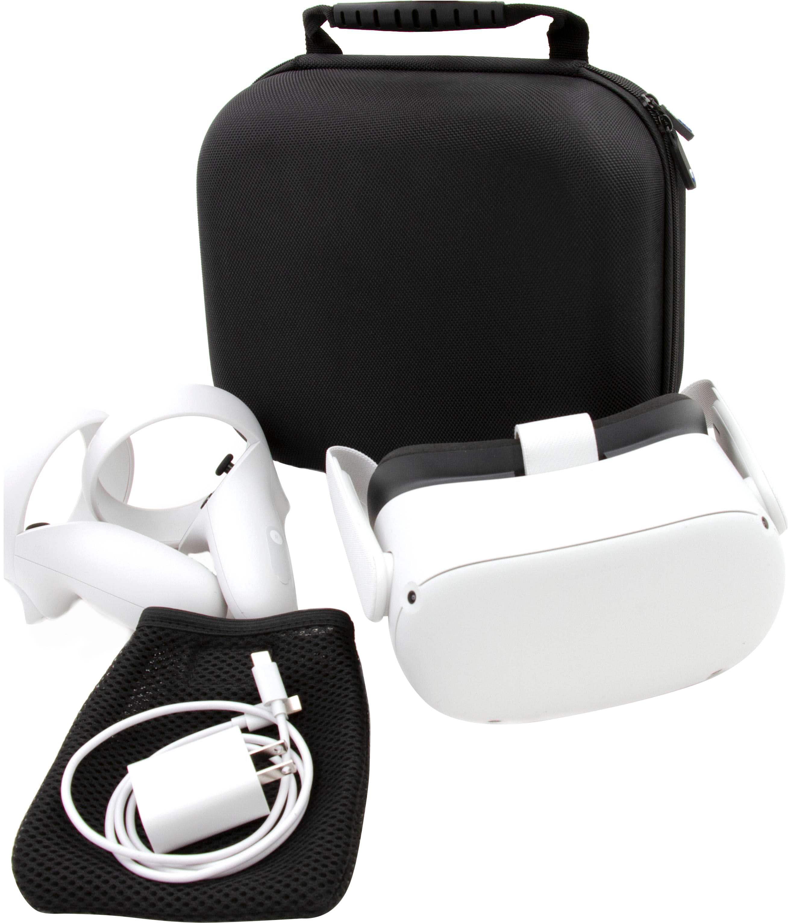 Alt View 12. Insignia™ - Hard-shell Carrying Case for Meta Quest 3 and Meta Quest 2 - Black.