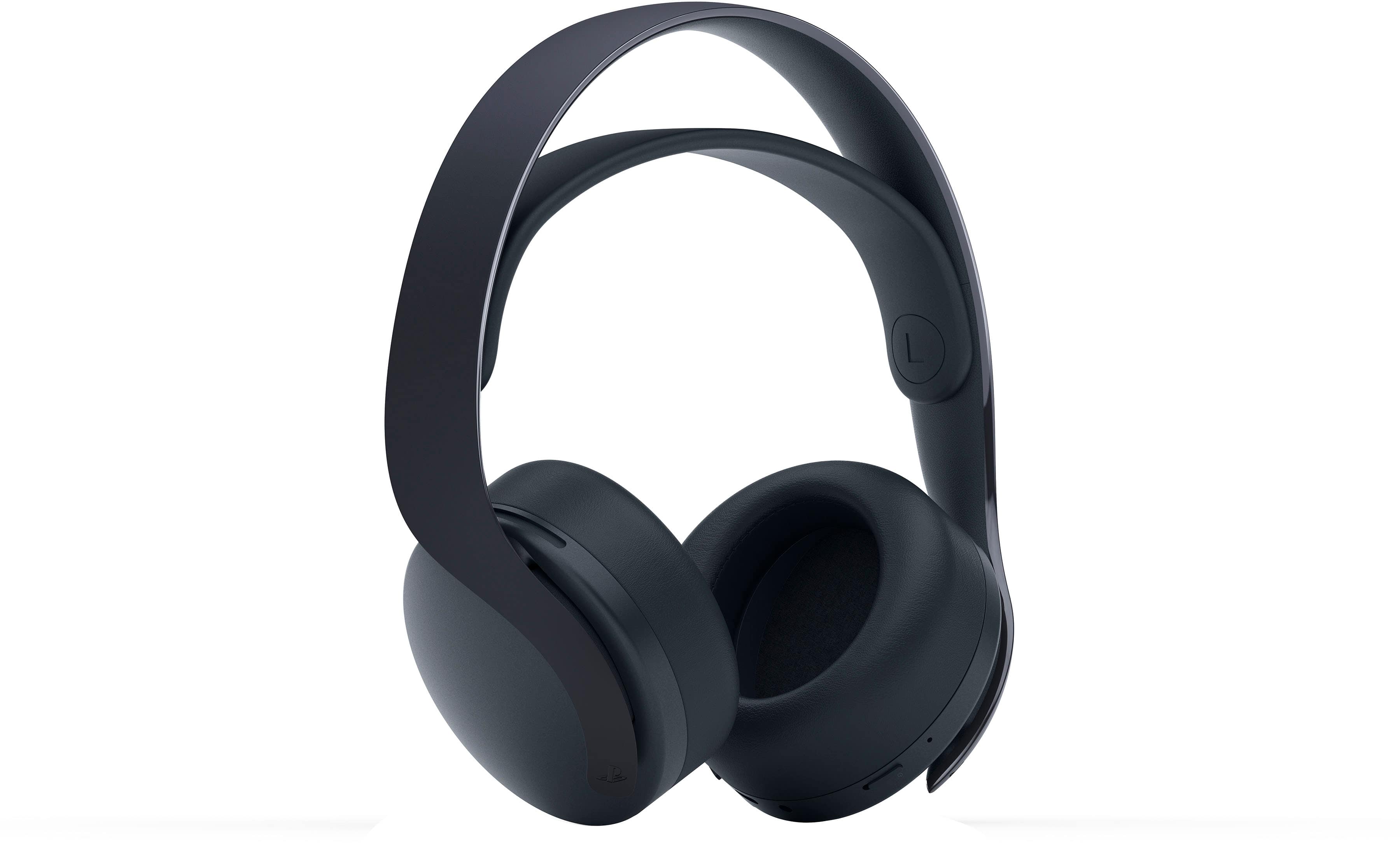 Front. Sony - PULSE 3D Wireless Gaming Headset for PS5, PS4, and PC - Midnight Black.