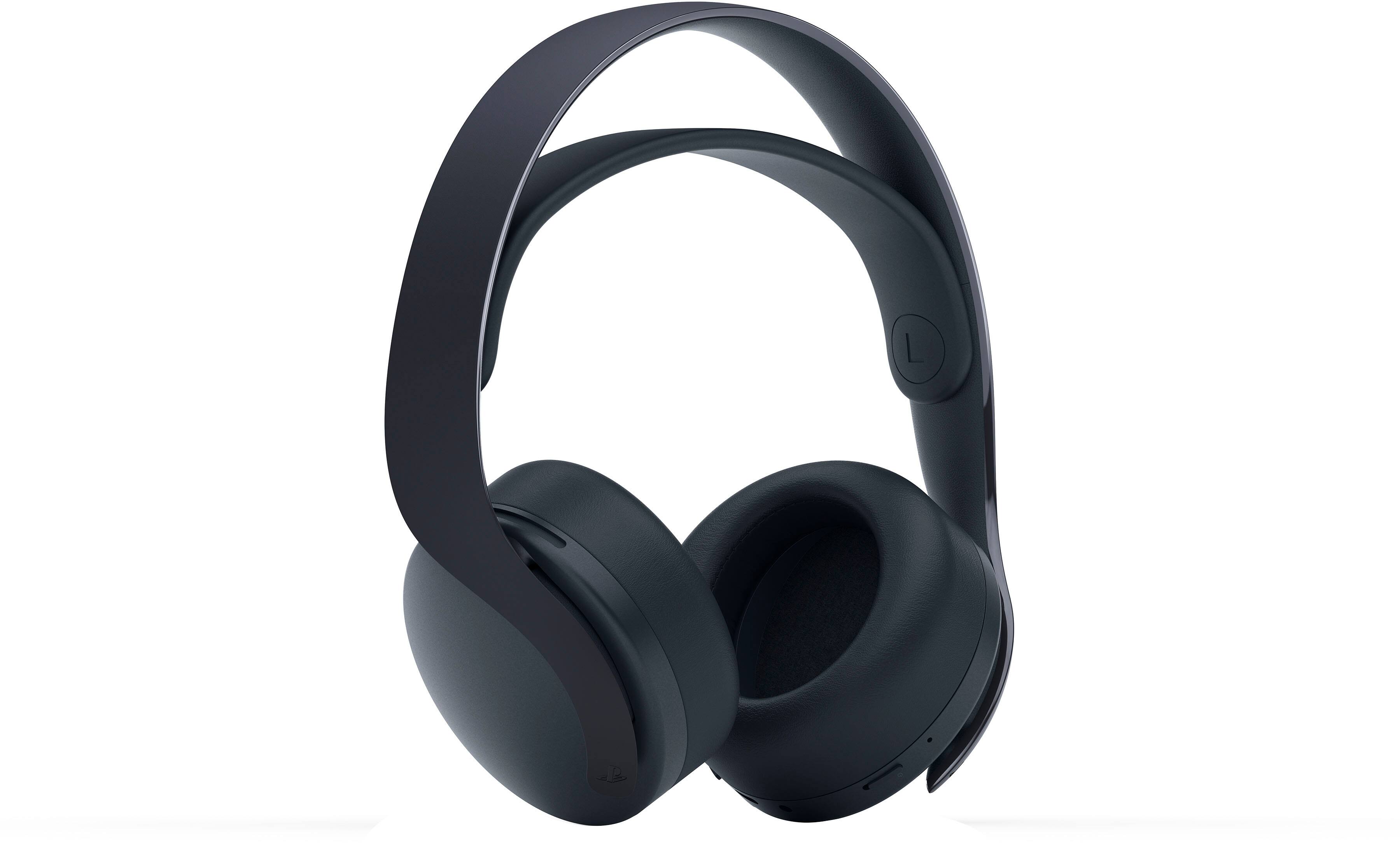 Front. Sony - PULSE 3D Wireless Gaming Headset for PS5, PS4, and PC - Midnight Black.