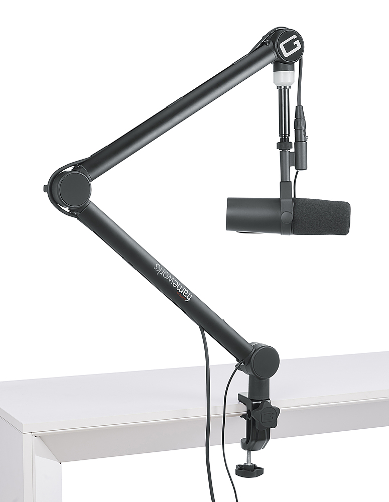 Left View: Gator Frameworks - ID Series Tripod Mic Stand with Boom