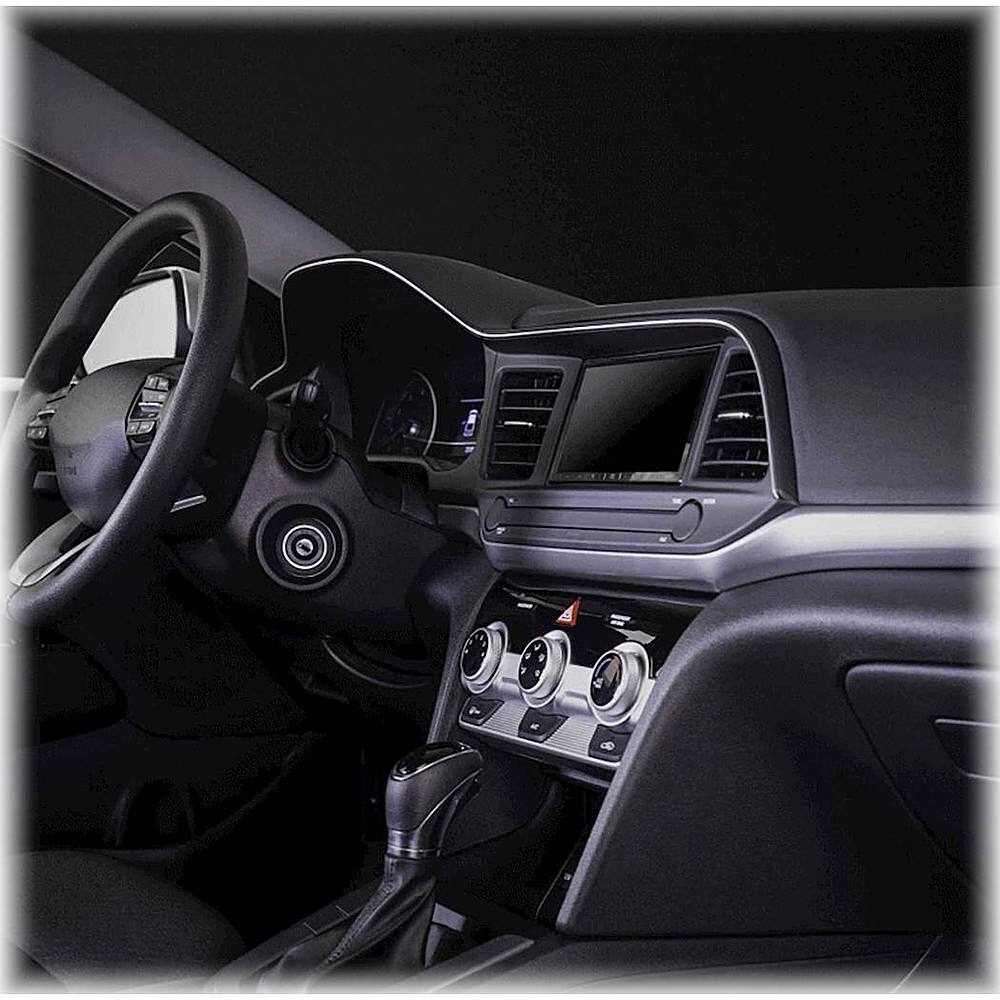 Alt View 16. Metra - Dash Kit for Select 2019-2020 Hyundai Elantra DIN DDIN - Matte Black.