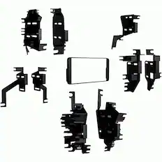 Angle. Metra - Dash Kit for Select 2000-2011 Toyota Yaris DIN - Black.