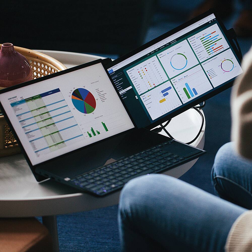 Alt View 11. Mobile Pixels - DUEX Plus 13-Inch IPS Slide-Out Display Monitor for Laptops - Black.