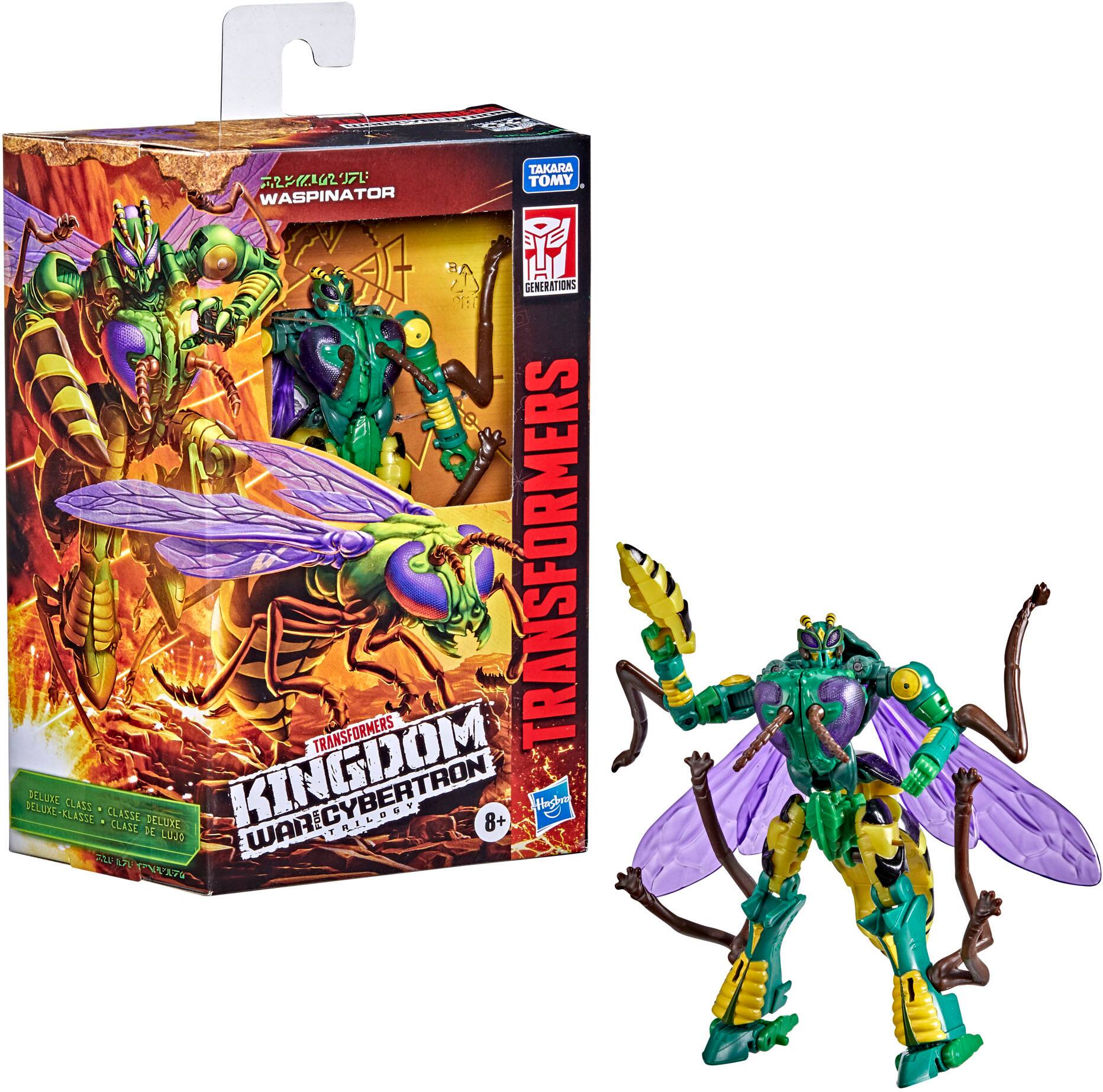 Alt View 14. Transformers - Transformers Generations War for Cybertron: Kingdom Deluxe WFC-K34 Waspinator.