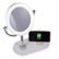 Alt View Zoom 24. OttLite - 320 Lumen LED Makeup Mirror with Qi Charging - Silver/White.