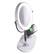 Alt View 26. OttLite - 320 Lumen LED Makeup Mirror with Qi Charging - Silver/White.