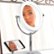 Alt View Zoom 35. OttLite - 320 Lumen LED Makeup Mirror with Qi Charging - Silver/White.