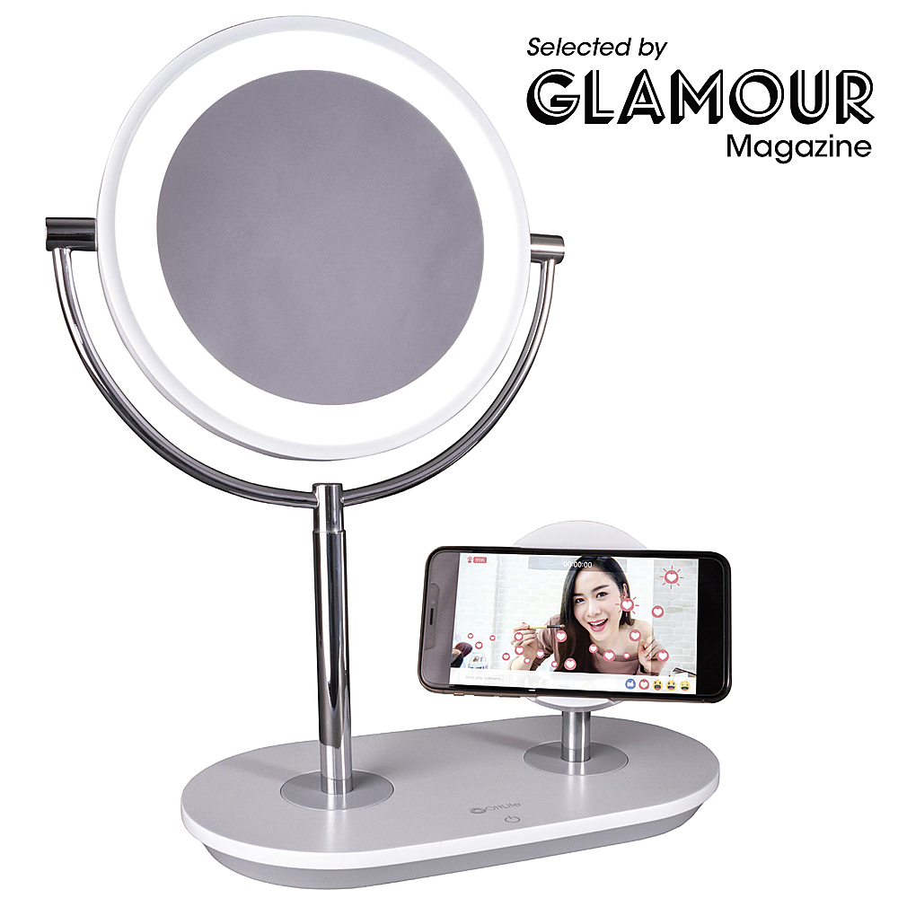 mikro Luminans Sukkerrør OttLite 320 Lumen LED Makeup Mirror with Qi Charging CSB03WCD-RTSHIP - Best  Buy