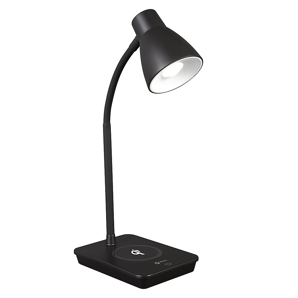 OttLite 302 Lumen Wellness Series Infuse LED Lamp with Qi and USB Charging Black CSA26KUQ-SHPR - Best Buy