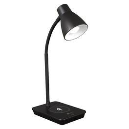 OttLite - 302 Lumen Wellness Series Infuse LED Desk Lamp with Qi and USB Charging - Black