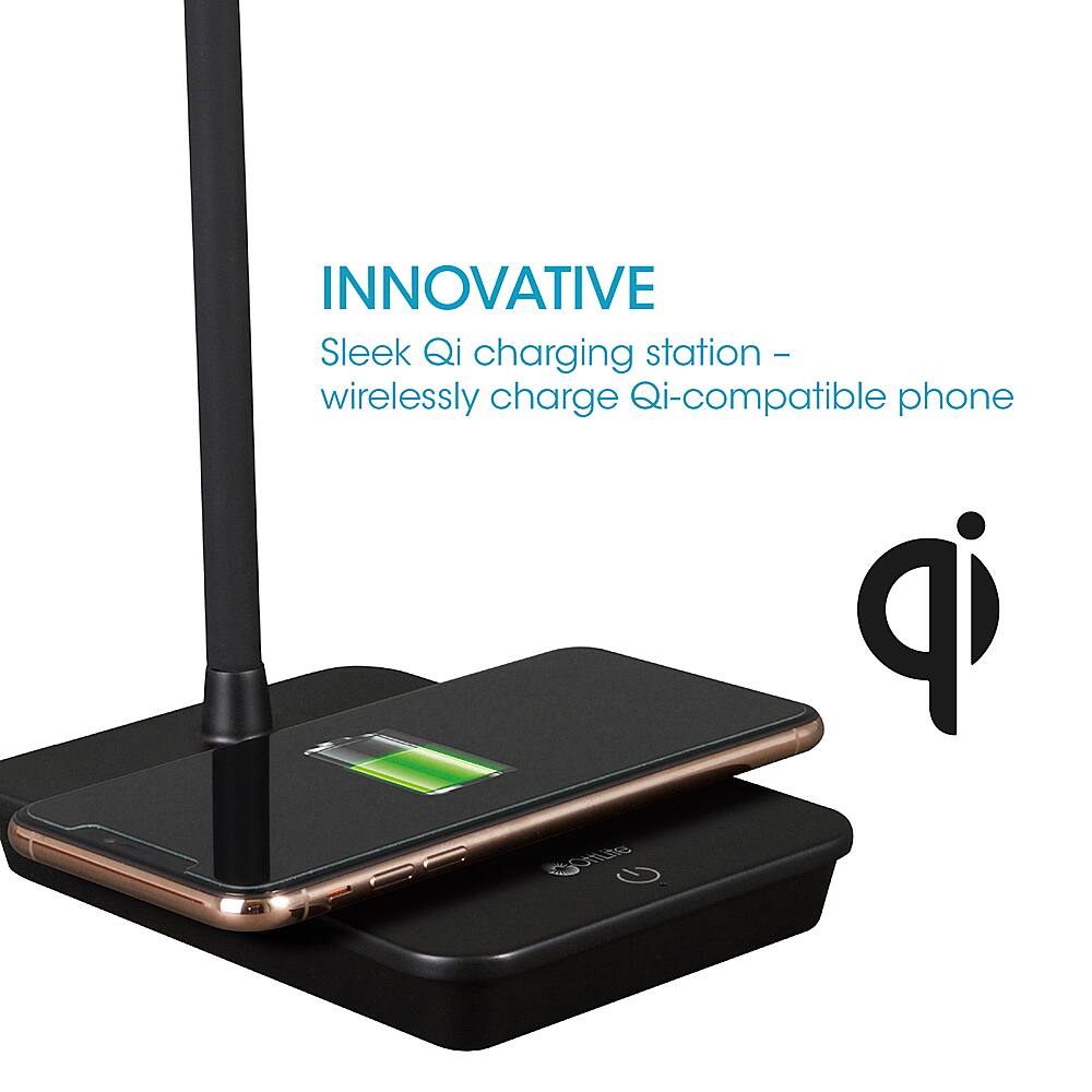INNOVATIVE Sleek Qi charging station - Wirelessly charge Qi-compatible phone.