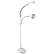 Front. OttLite - 881 Lumen Dimmable LED Floor Lamp with Magnifier - White/Gray.