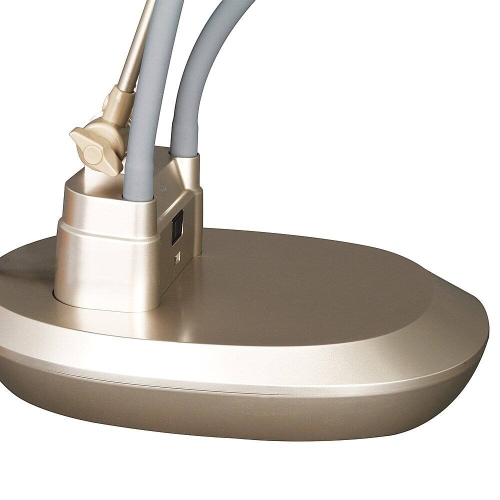 Alt View 13. OttLite - 1300 Lumen Ultimate 3-in-1 Craft Lamp - Nickel/Gray.
