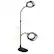 Angle. OttLite - 240 Lumen 2-in-1 LED Magnifier Floor and Table Light - Black.
