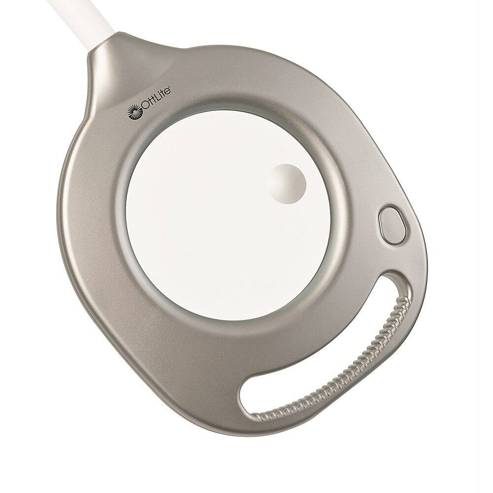 Alt View 14. OttLite - 2-in-1 LED Magnifier Floor and Table Light - White.