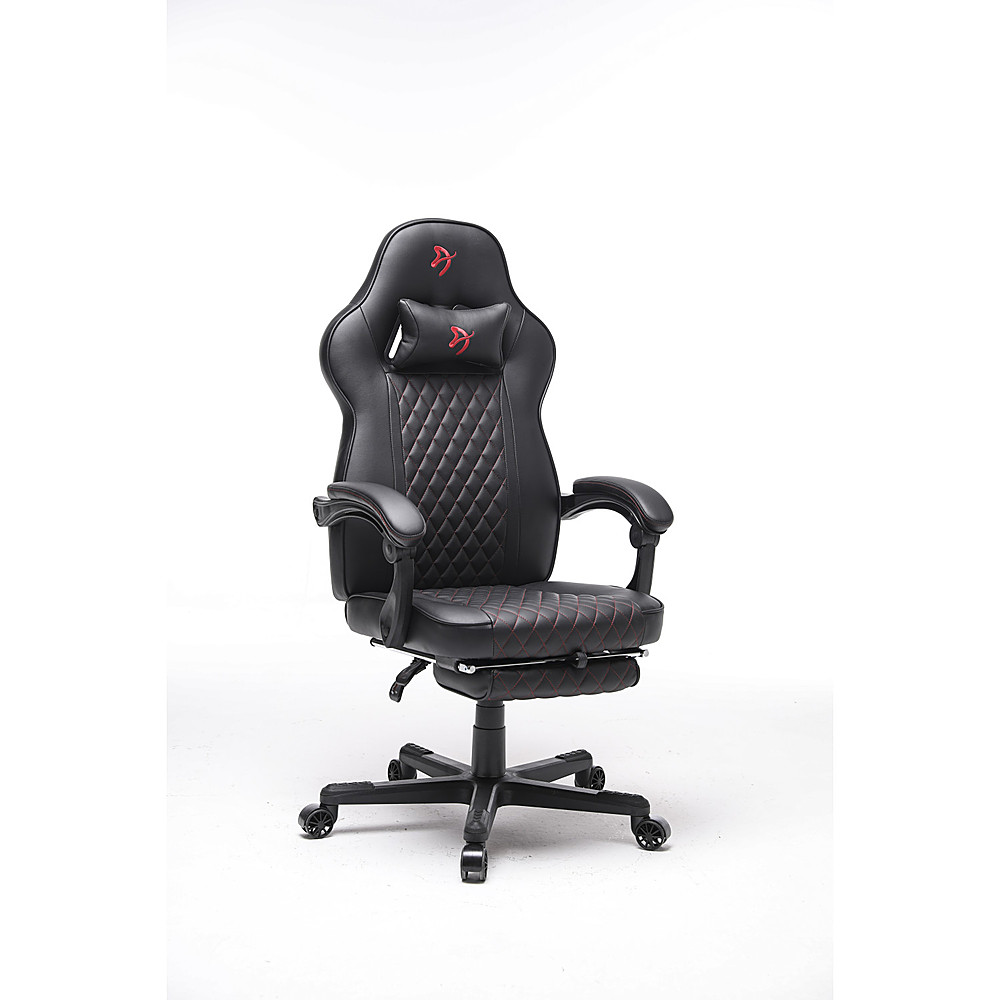 Arozzi - Mugello Special Edition Gaming Chair with Footrest - Black