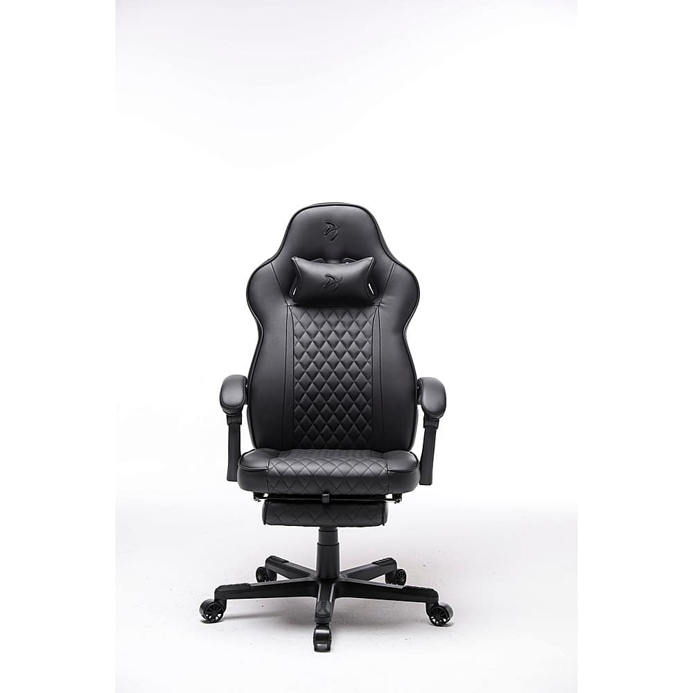 Alt View 14. Arozzi - Mugello Special Edition Gaming Chair with Footrest - Pure Black.