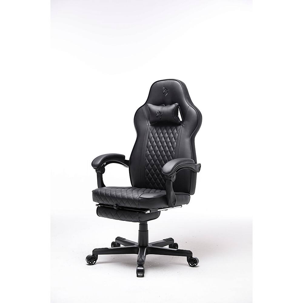 Alt View 15. Arozzi - Mugello Special Edition Gaming Chair with Footrest - Pure Black.