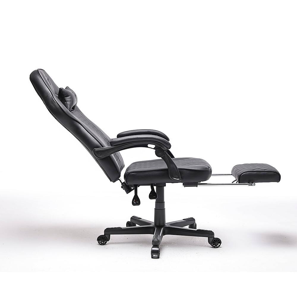Alt View 16. Arozzi - Mugello Special Edition Gaming Chair with Footrest - Pure Black.